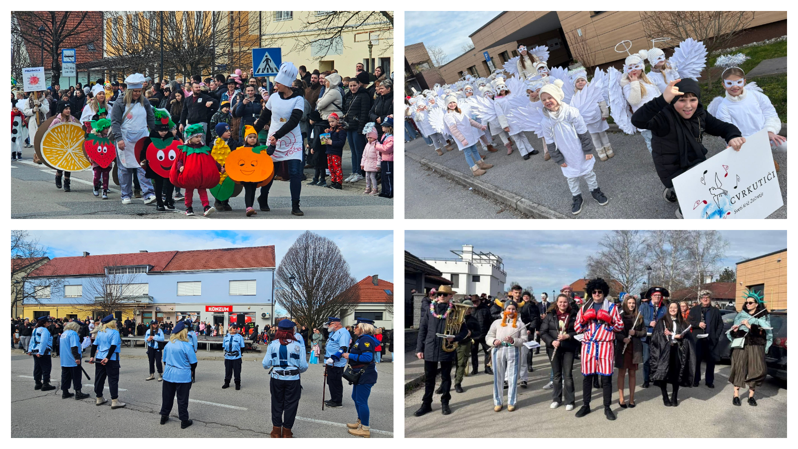 Anđeli "Cvrkutići" osvojili 300 eura i srca publike na fašniku u Svetom Križu Začretju