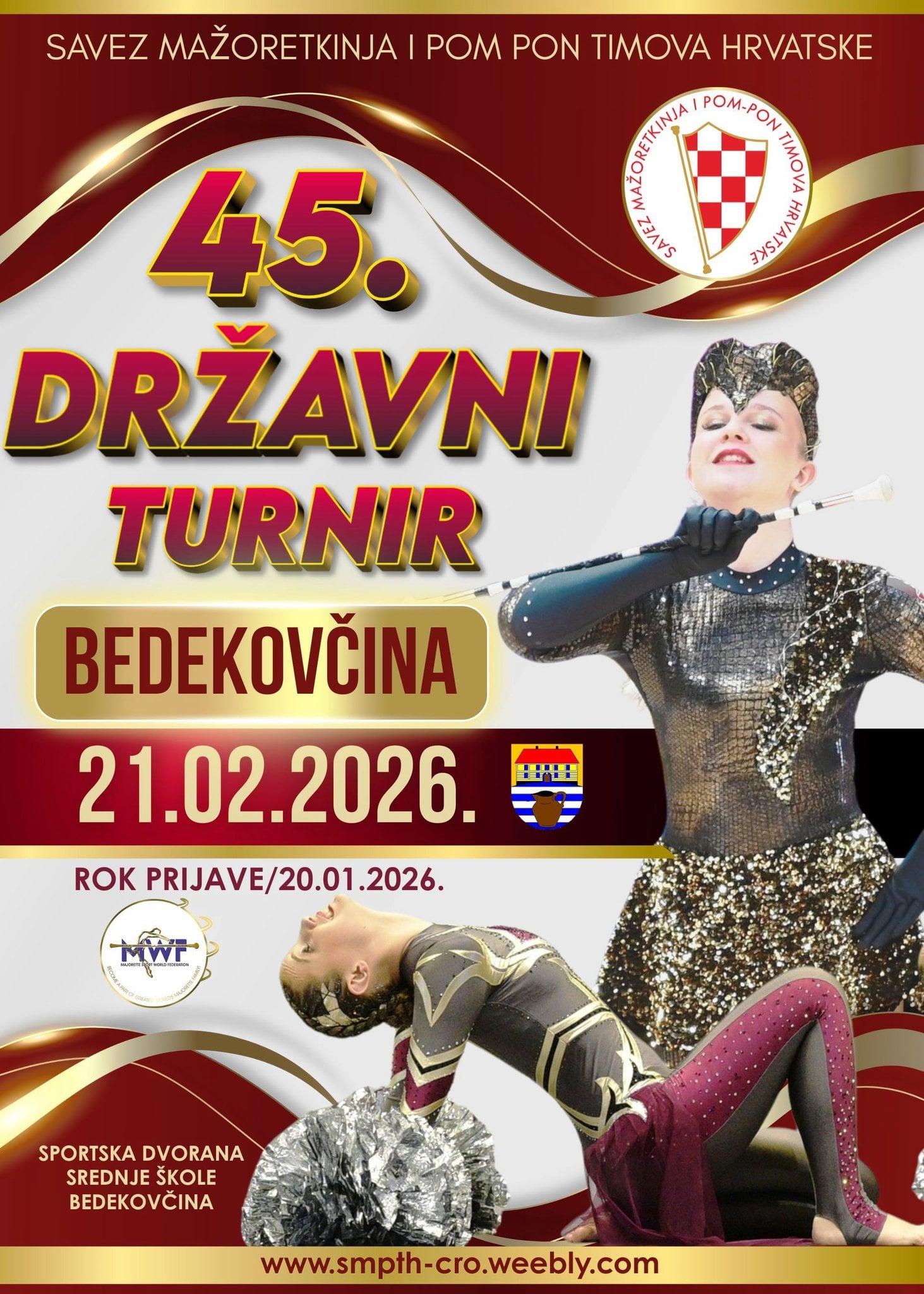 Bedekovčina domaćin 45. državnog turnira mažoretkinja i pom-pon timova ovog vikenda