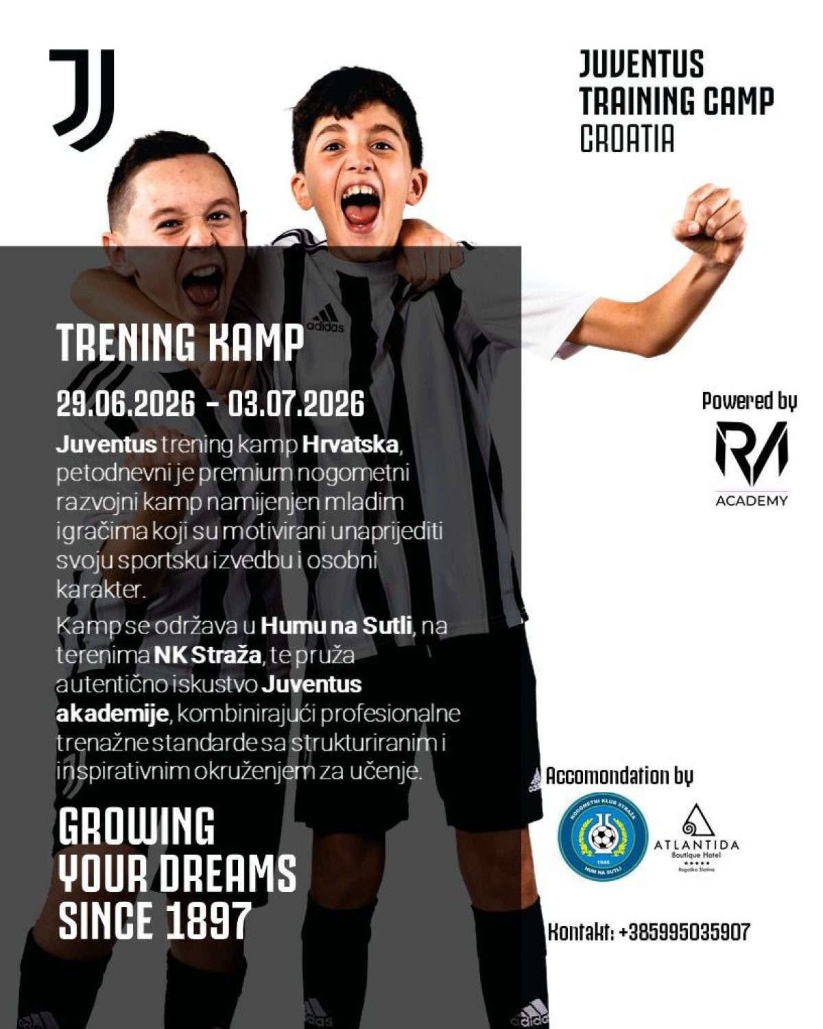 Ekskluzivni Juventusov nogometni kamp u Humu na Sutli: Razvoj igrača i osobnosti