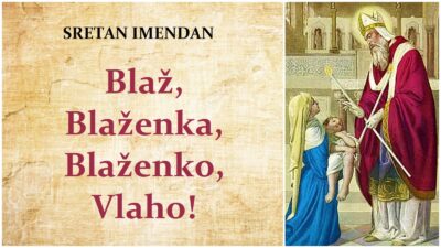 Imendani 3. veljače: Što otkrivaju imena Blaž i Vlaho?