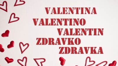 Imenovanje današnjih slavljenika: Valentinovo kao dan snage i vitalnosti