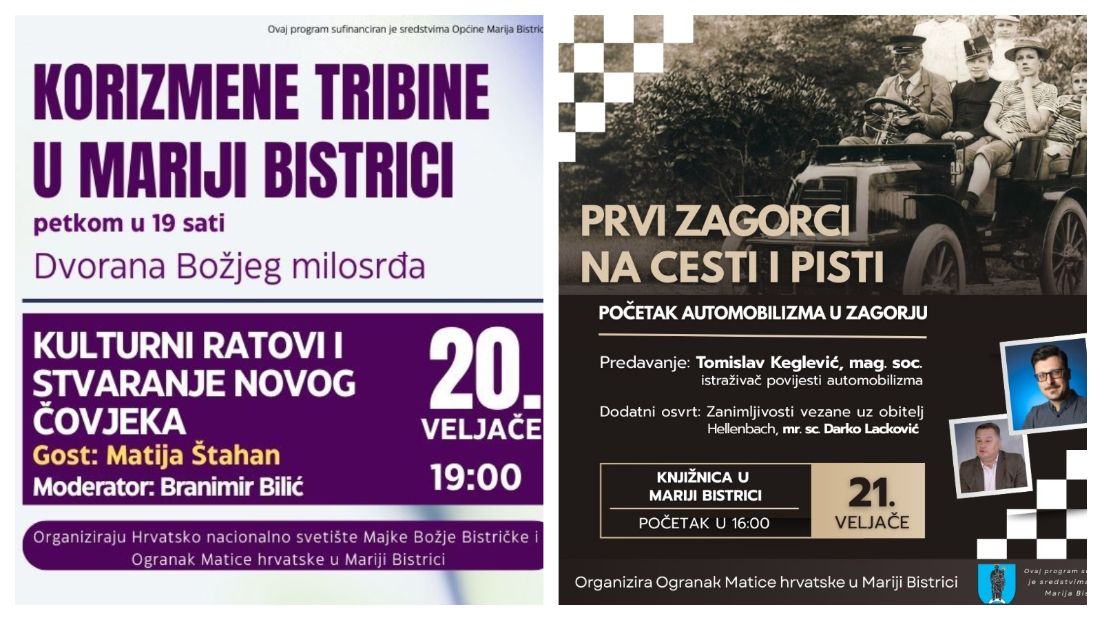 Marija Bistrica nudi korizmene tribine i pogled u povijest automobilizma u Zagorju