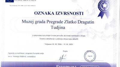 Muzej grada Pregrade dobio prestižnu EU oznaku izvrsnosti za provedbu Erasmus programa