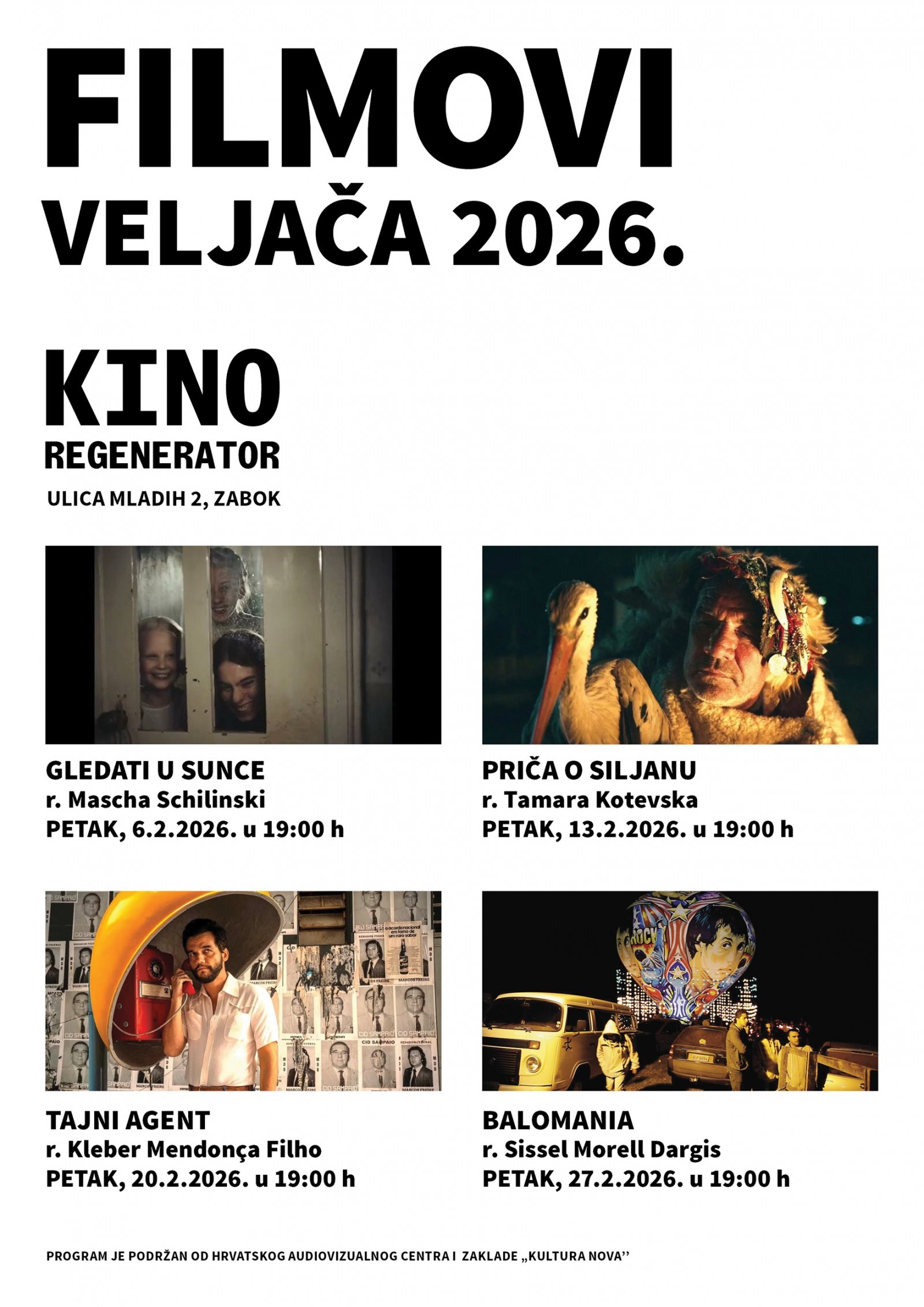 Nagrađivani filmski naslovi u veljači obogaćuju program kina Regenerator