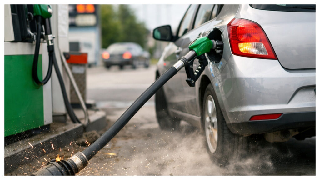 Neopreznost na pumpi: Vozačica s priključenim pištoljem oštetila agregat u Zagorju