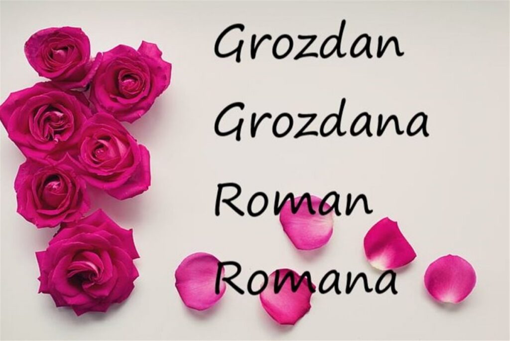 Osobine imena koja danas slave: Romana, Grozdan i Grozdana
