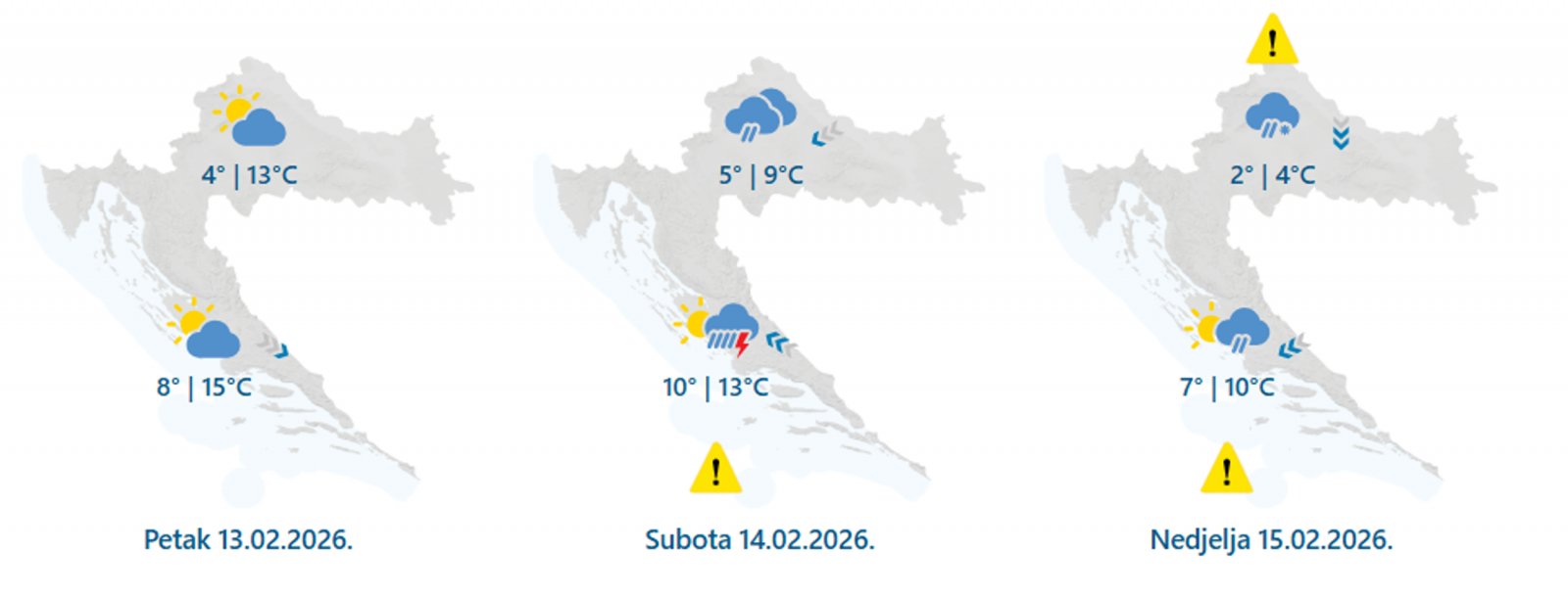 Povratak zimskih prilika: DHMZ upozorava na nepovoljne vremenske uvjete