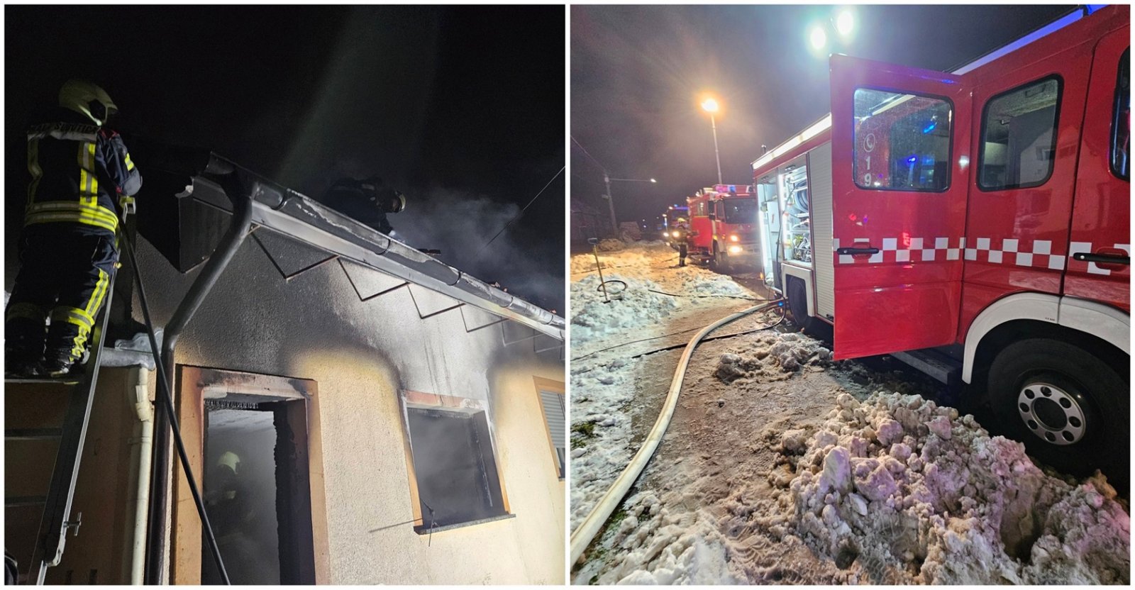 Požar u Maloj Subotici: Brza intervencija vatrogasaca spriječila širenje vatre, jedna osoba ozlijeđena