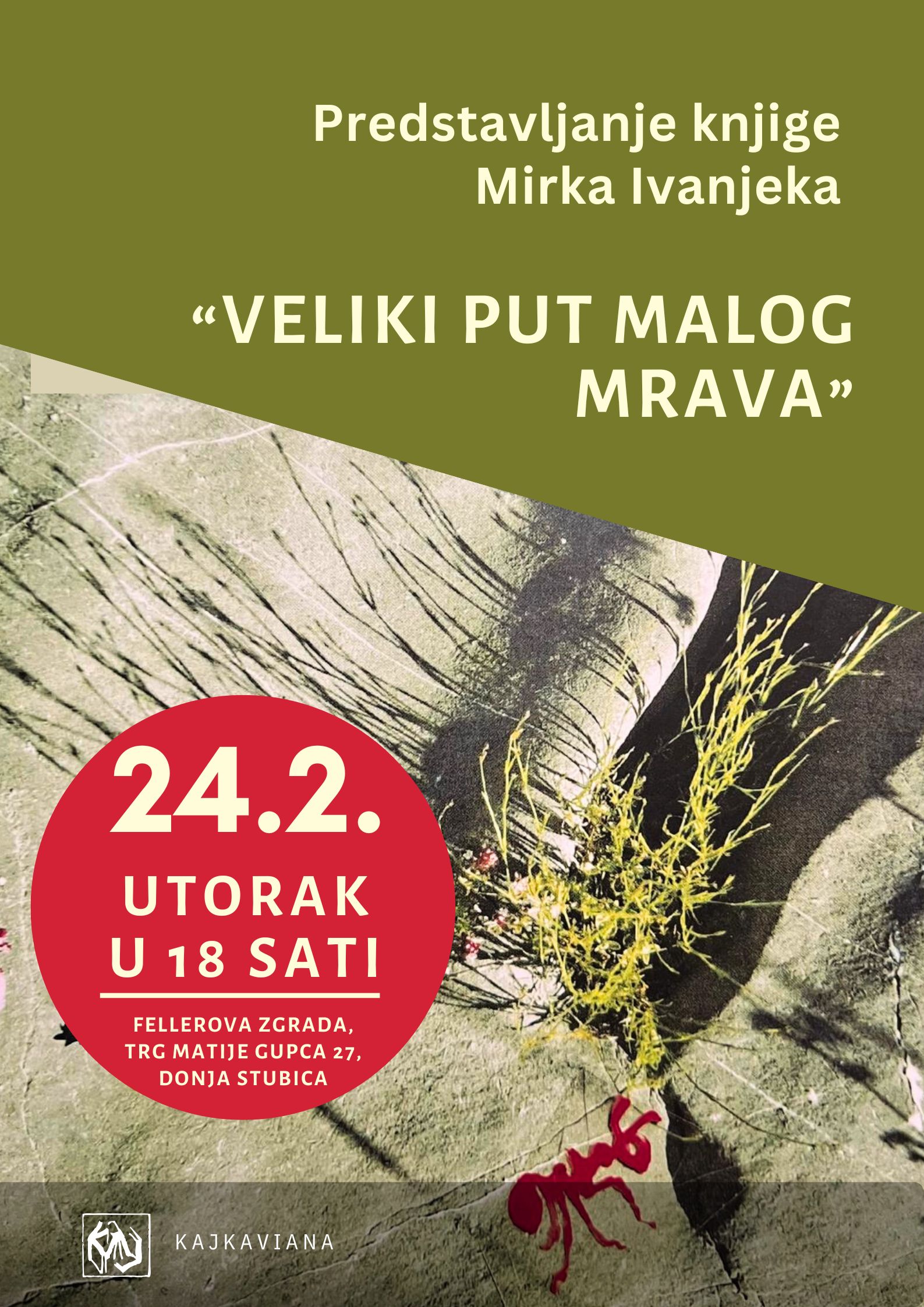 Promocija knjige "Veliki put Malog Mrava" Mirka Ivanjeka u Donjoj Stubici