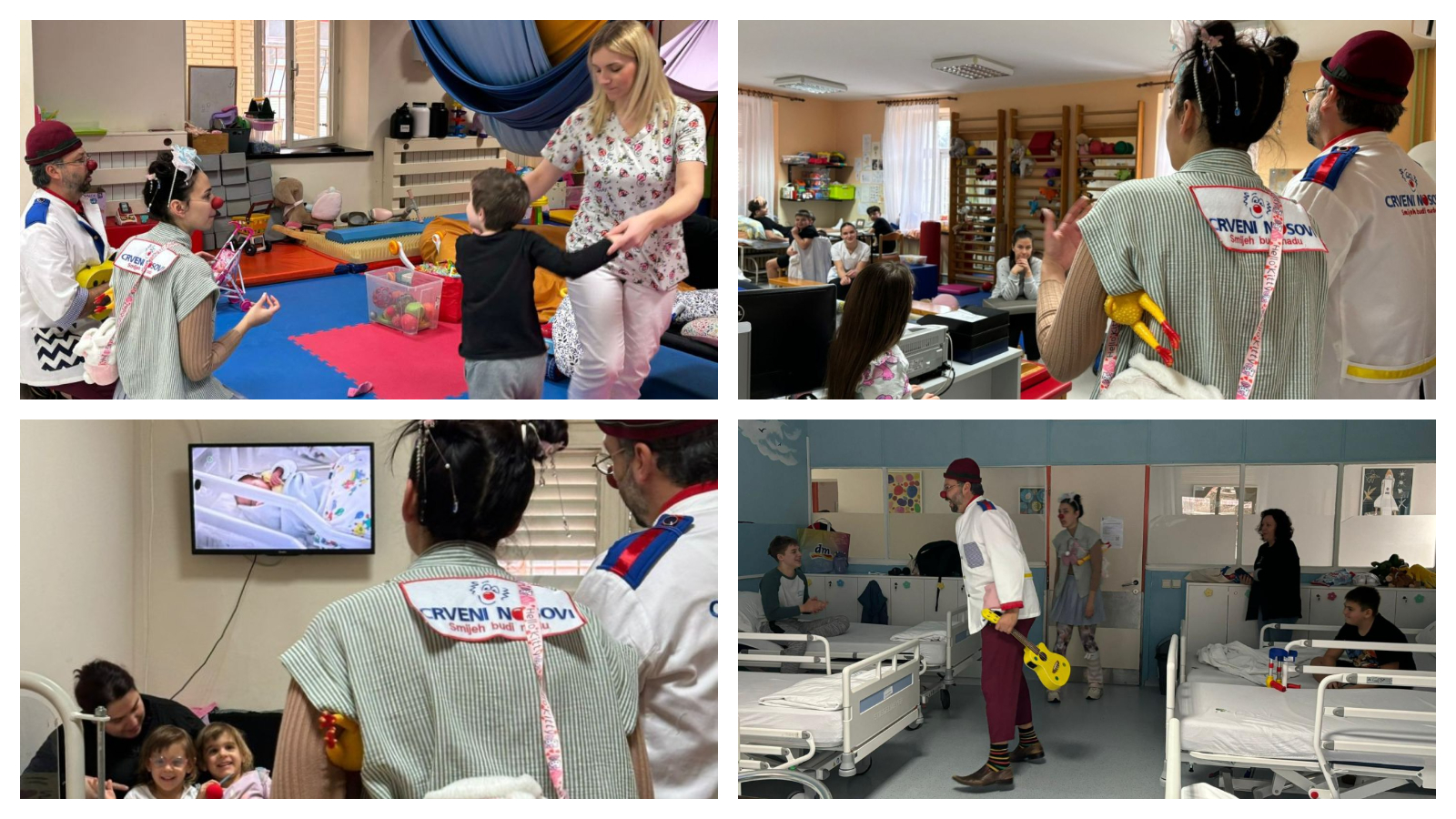 Razveseljavanje najmlađih: Klaunovi "Crvenih nosova" donose radost u bolnicu Krapinske Toplice