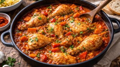 Recept za savršeni pileći paprikaš: Jelo gotovo prije nego što tjestenina omekša, a meso ostaje nježno i vlažno