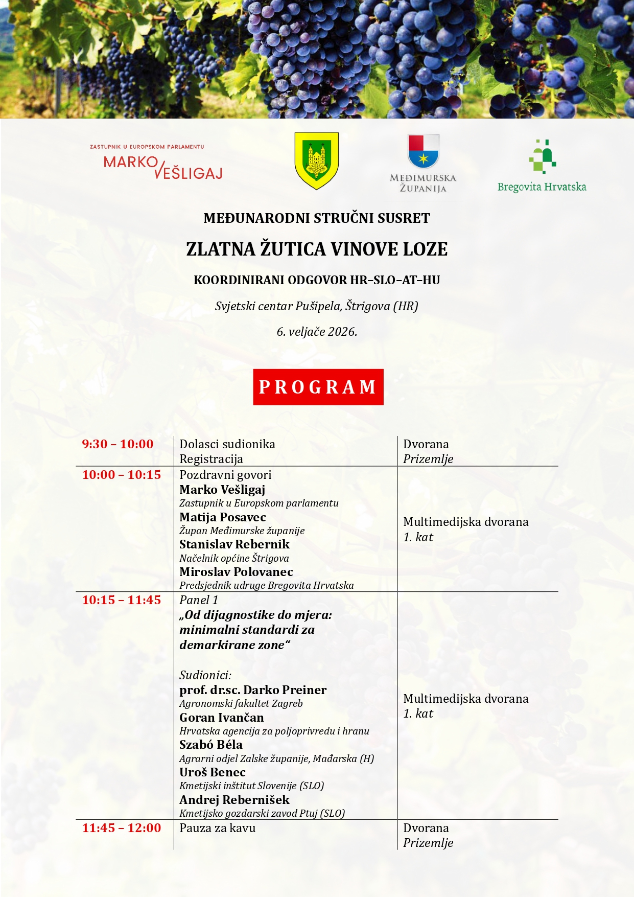 Regionalna suradnja protiv zlatne žutice vinove loze: Skup u Štrigovi