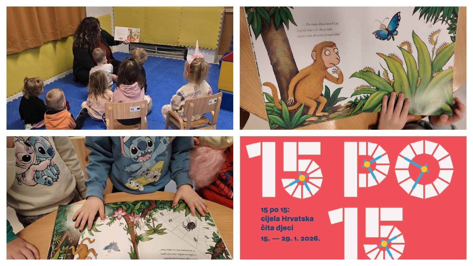 Vrtić Budinščina pridružio se nacionalnoj inicijativi "15 po 15" za poticanje čitanja