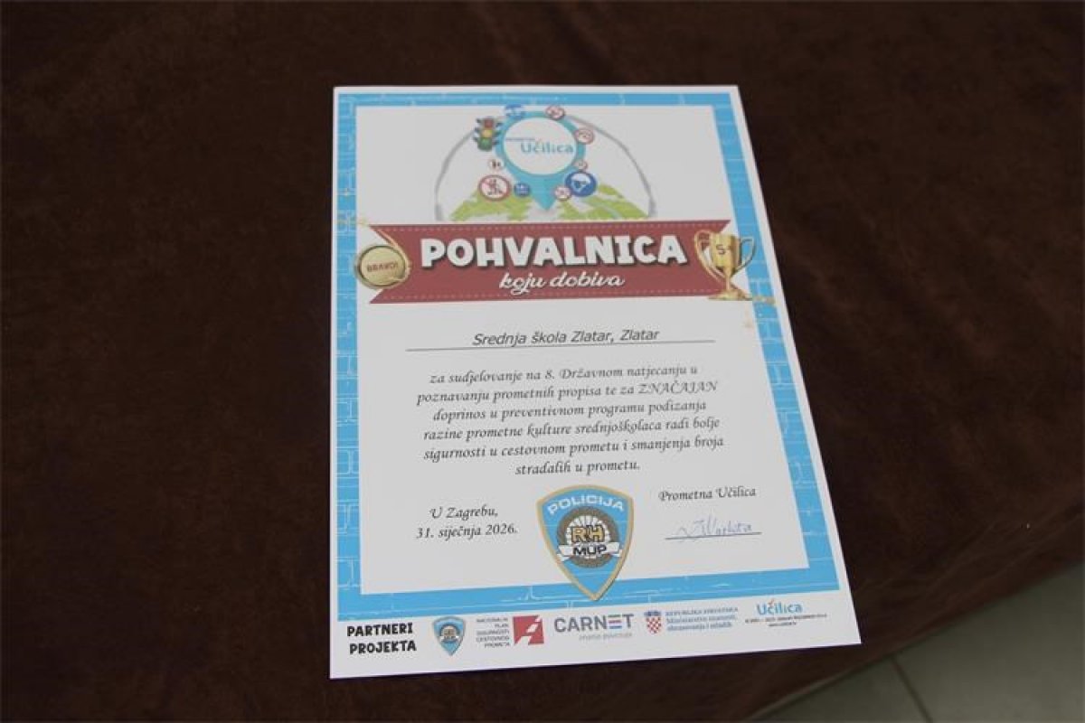 Zlatarski srednjoškolci trijumfirali na 'Prometnoj učilici' s 1106 riješenih ispita