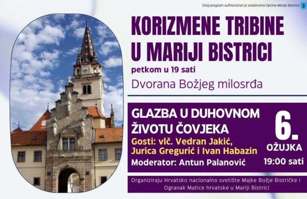 Glazba u fokusu druge korizmene tribine u Mariji Bistrici