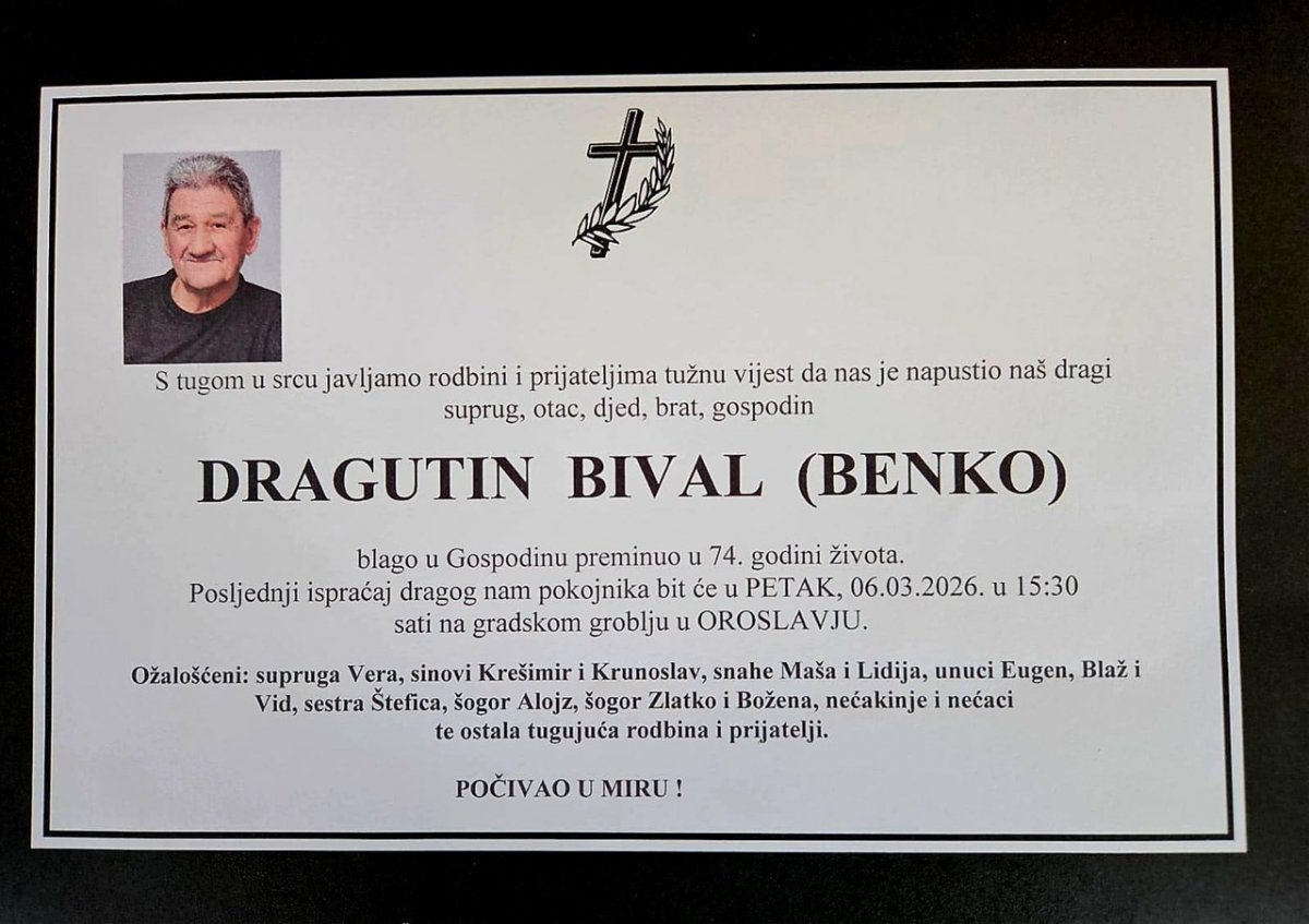 Oroslavje oplakuje odlaskom istaknutog vatrogasca Dragutina Bivala