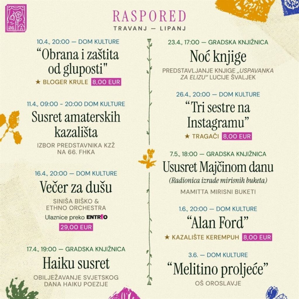 Oroslavje uživalo u komediji “Penzići luduju”, najavljena nova kulturna događanja