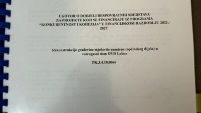 Značajna financijska injekcija za novi vatrogasni dom DVD-a Lobor