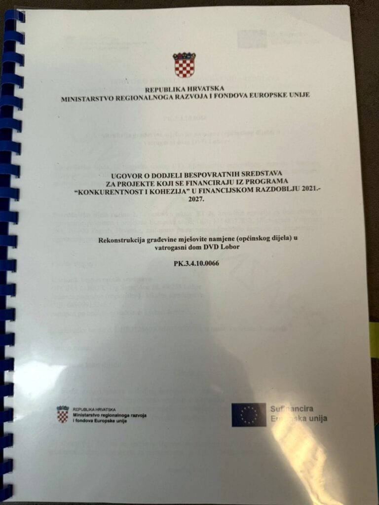 Značajna financijska injekcija za novi vatrogasni dom DVD-a Lobor